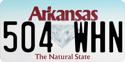 AR license plate 504WHN