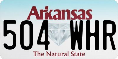 AR license plate 504WHR