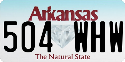 AR license plate 504WHW