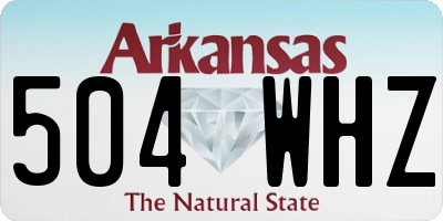 AR license plate 504WHZ