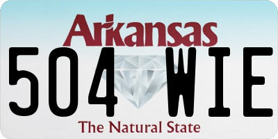AR license plate 504WIE