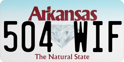 AR license plate 504WIF