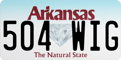 AR license plate 504WIG