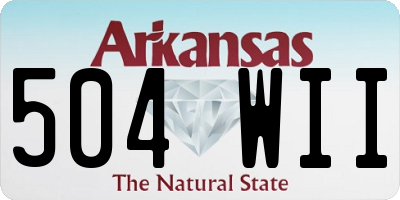 AR license plate 504WII