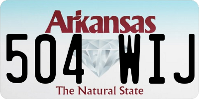 AR license plate 504WIJ