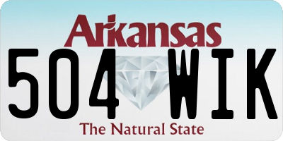AR license plate 504WIK