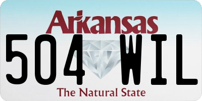 AR license plate 504WIL