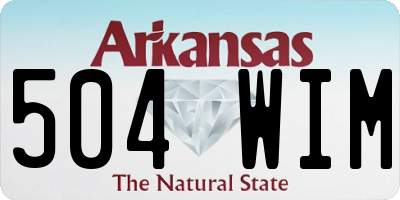 AR license plate 504WIM