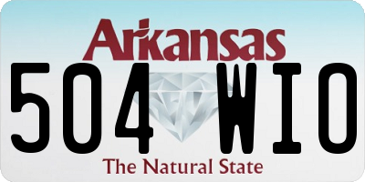 AR license plate 504WIO