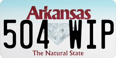 AR license plate 504WIP