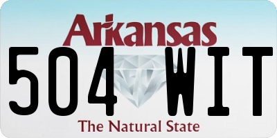 AR license plate 504WIT