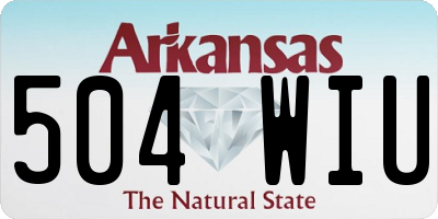 AR license plate 504WIU
