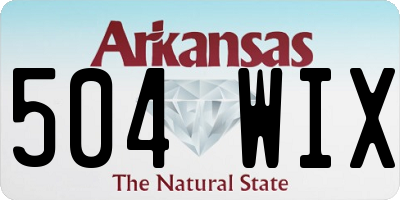 AR license plate 504WIX