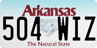 AR license plate 504WIZ