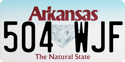 AR license plate 504WJF