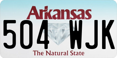 AR license plate 504WJK