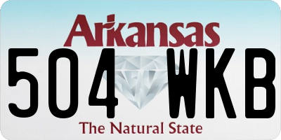 AR license plate 504WKB