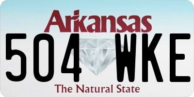 AR license plate 504WKE