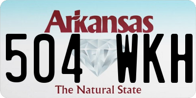 AR license plate 504WKH