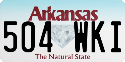 AR license plate 504WKI