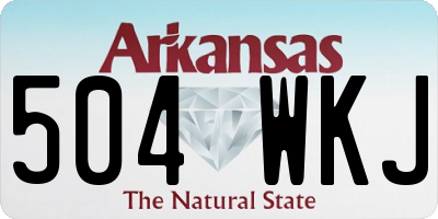 AR license plate 504WKJ