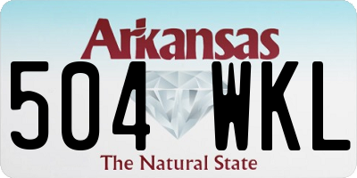 AR license plate 504WKL