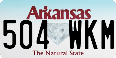 AR license plate 504WKM