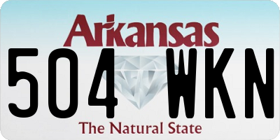 AR license plate 504WKN