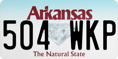 AR license plate 504WKP