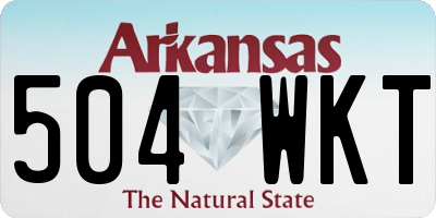 AR license plate 504WKT
