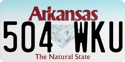 AR license plate 504WKU