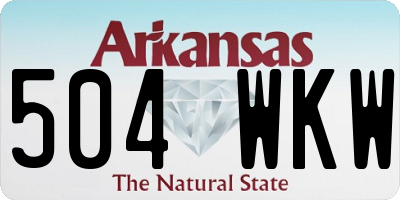 AR license plate 504WKW