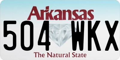 AR license plate 504WKX