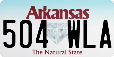 AR license plate 504WLA