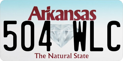 AR license plate 504WLC