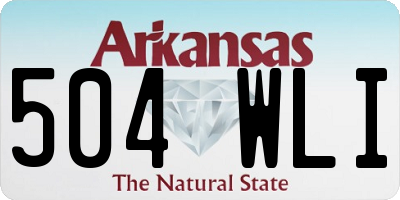 AR license plate 504WLI