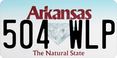 AR license plate 504WLP