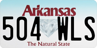 AR license plate 504WLS