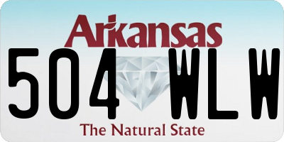 AR license plate 504WLW