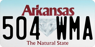 AR license plate 504WMA