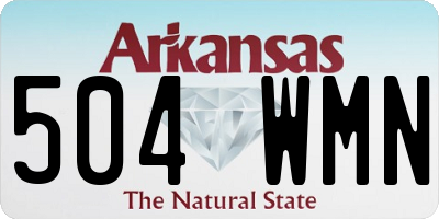 AR license plate 504WMN