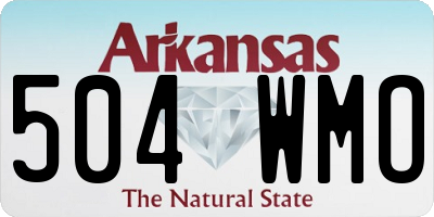 AR license plate 504WMO