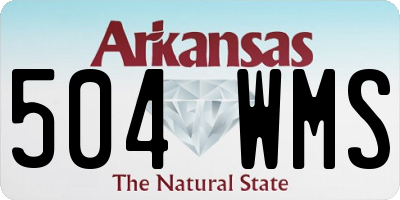 AR license plate 504WMS