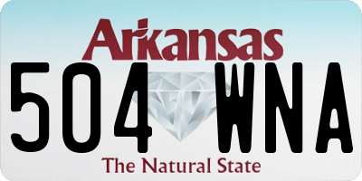 AR license plate 504WNA