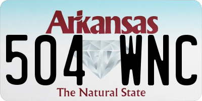 AR license plate 504WNC