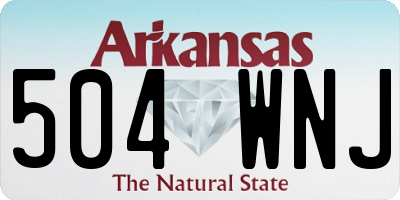 AR license plate 504WNJ