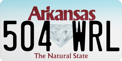AR license plate 504WRL