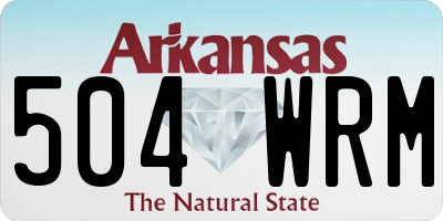 AR license plate 504WRM