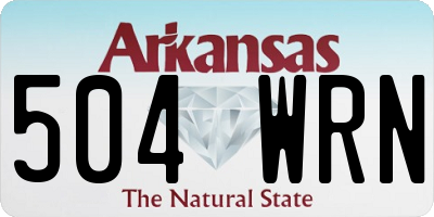 AR license plate 504WRN