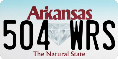 AR license plate 504WRS